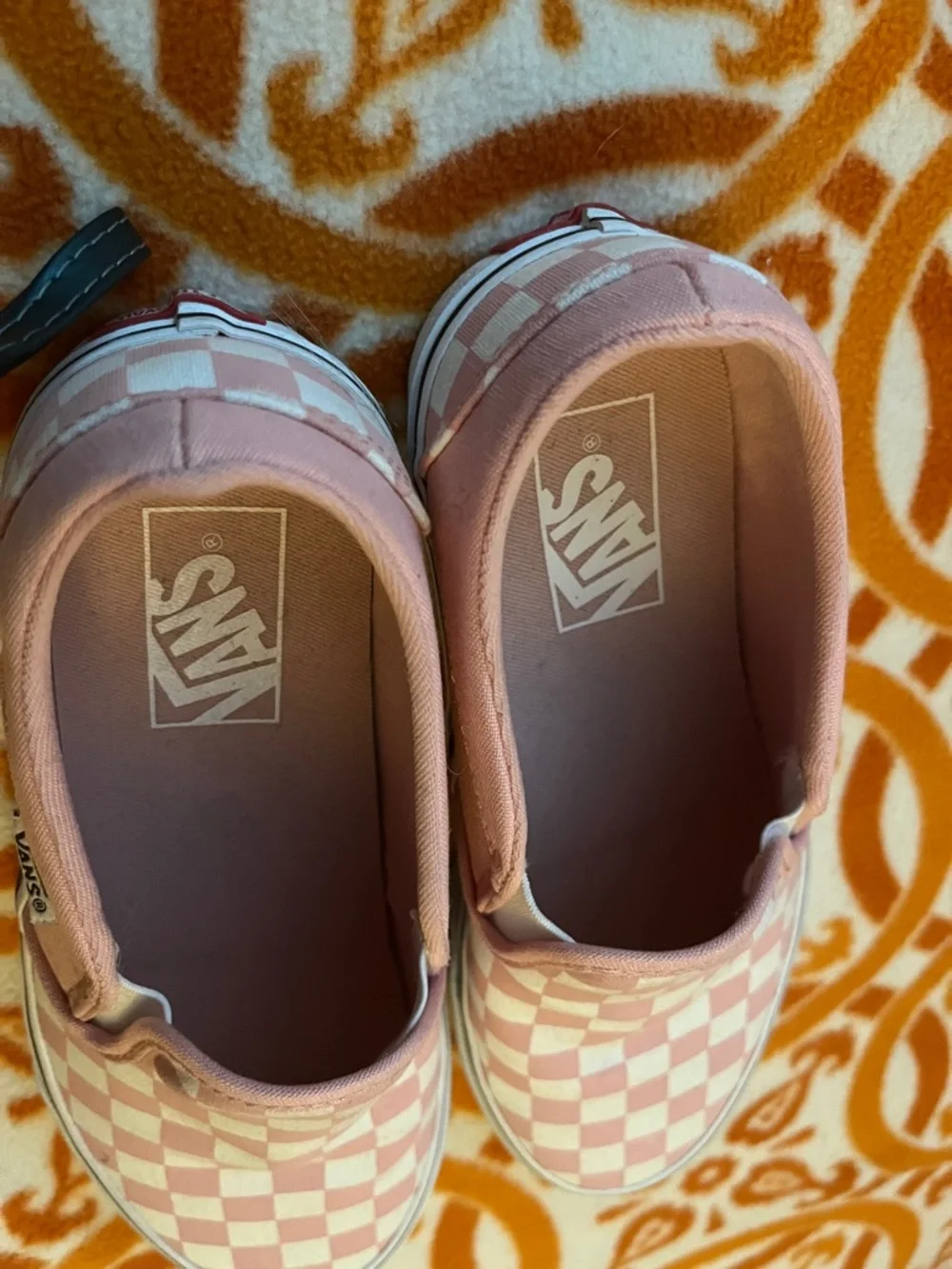 Vans pink/white Checker Slip-On - Picture 6 of 7